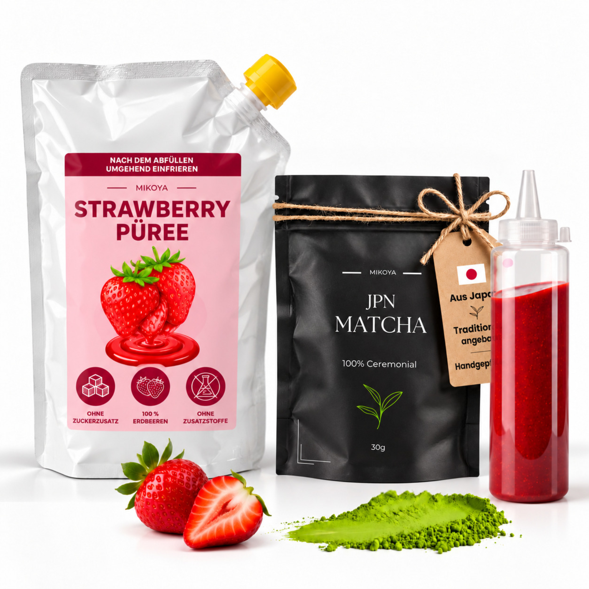 Strawberry Matcha Set